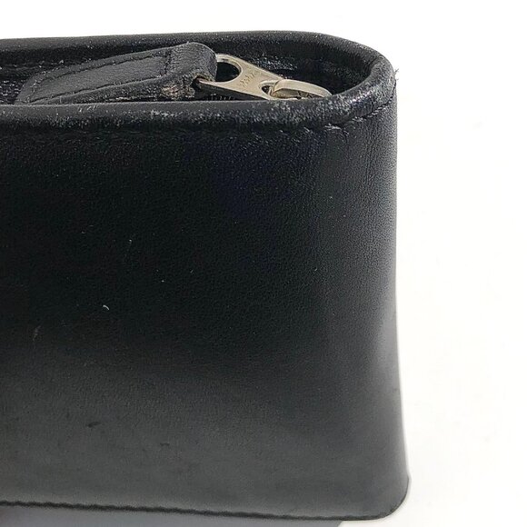 COACH Palm Pilot Case Black Leather Zip Wallet Organizer PDA vintage 5.5 x 3.75 - Picture 15 of 16